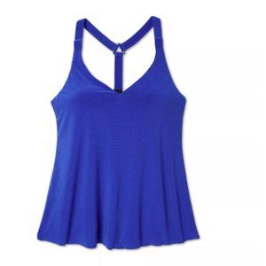 Aqua Green Women's Racerback Tankini Top - Blue